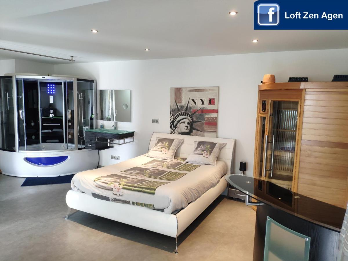 Loft Zen Spa Balneo Parking Gratuit Sauna Hammam Billard Agen Exterior foto